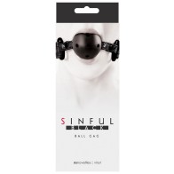 Gag de Bola Sinful Negro