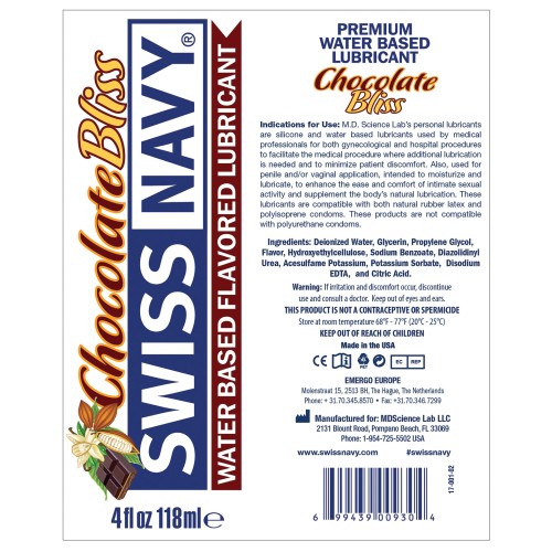 Swiss Navy Chocolate Flavored Lubricant