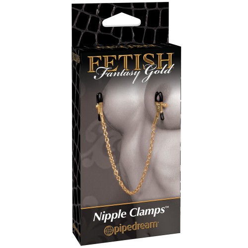 Pinzas para Pezones Fetish Fantasy Gold - Placer Elegante