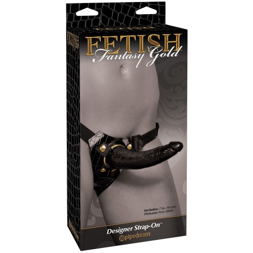 Strap On Fetish Fantasy Gold con Dildo Negro