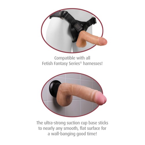 Real Feel Deluxe No. 2 Vibrating Dildo - Waterproof Flesh