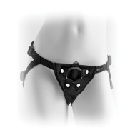 Fetish Fantasy Vibrating Plush Harness Black