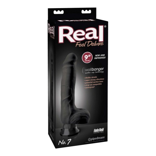 Real Feel Deluxe No. 7 9" Vibe Waterproof - Black