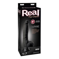 Real Feel Deluxe No. 7 9" Vibe Waterproof - Black