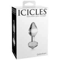 Plug Anal de Cristal Soplado a Mano Icicles No. 44