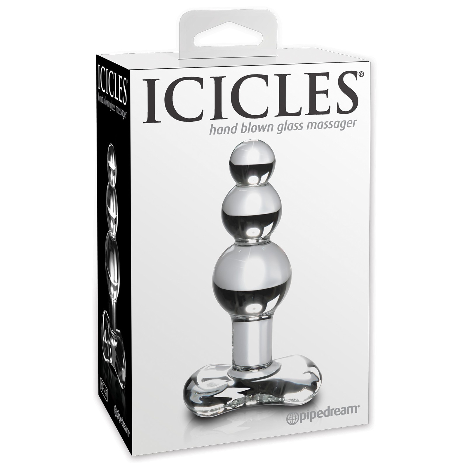 Icicles No. 47 Plug Anal de Vidrio Soplado a Mano Claro