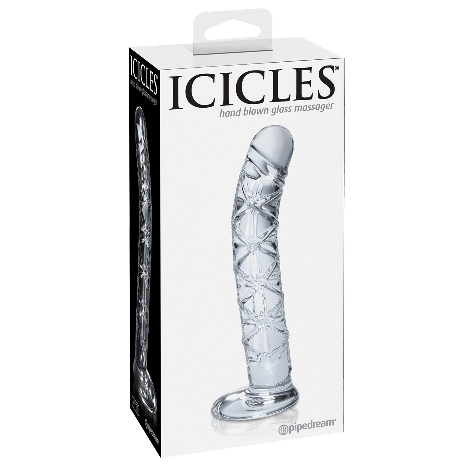 Icicles No. 60 Dildo de Cristal Soplado a Mano para el Punto G