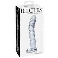 Icicles No. 60 Dildo de Cristal Soplado a Mano para el Punto G