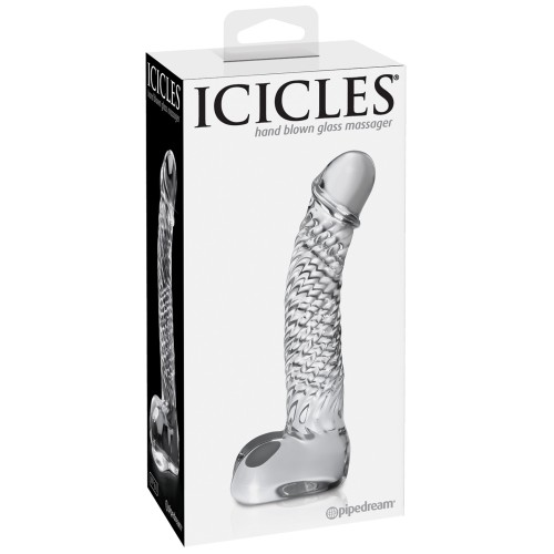 Icicles Hand Blown Glass G Spot Dong