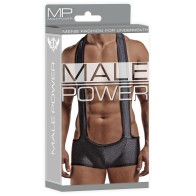 Male Power Sling Short Black - Ultimate Comfort and Style