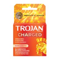 Condones Trojan Charged - Placer Intensificado