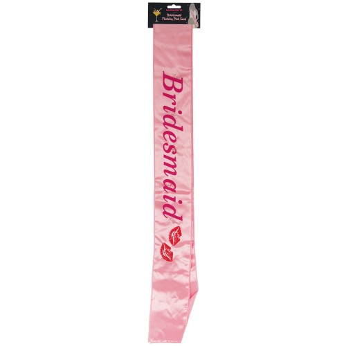 Bachelorette Bridesmaid Flashing Sash - Pink