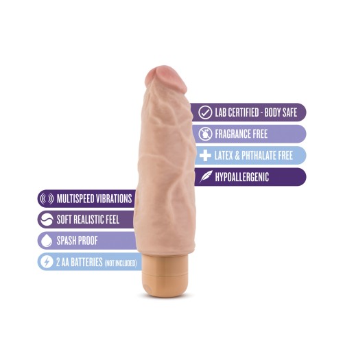 Dong Dr. Skin Vibe 7" #9 de Blush para Placer Realista