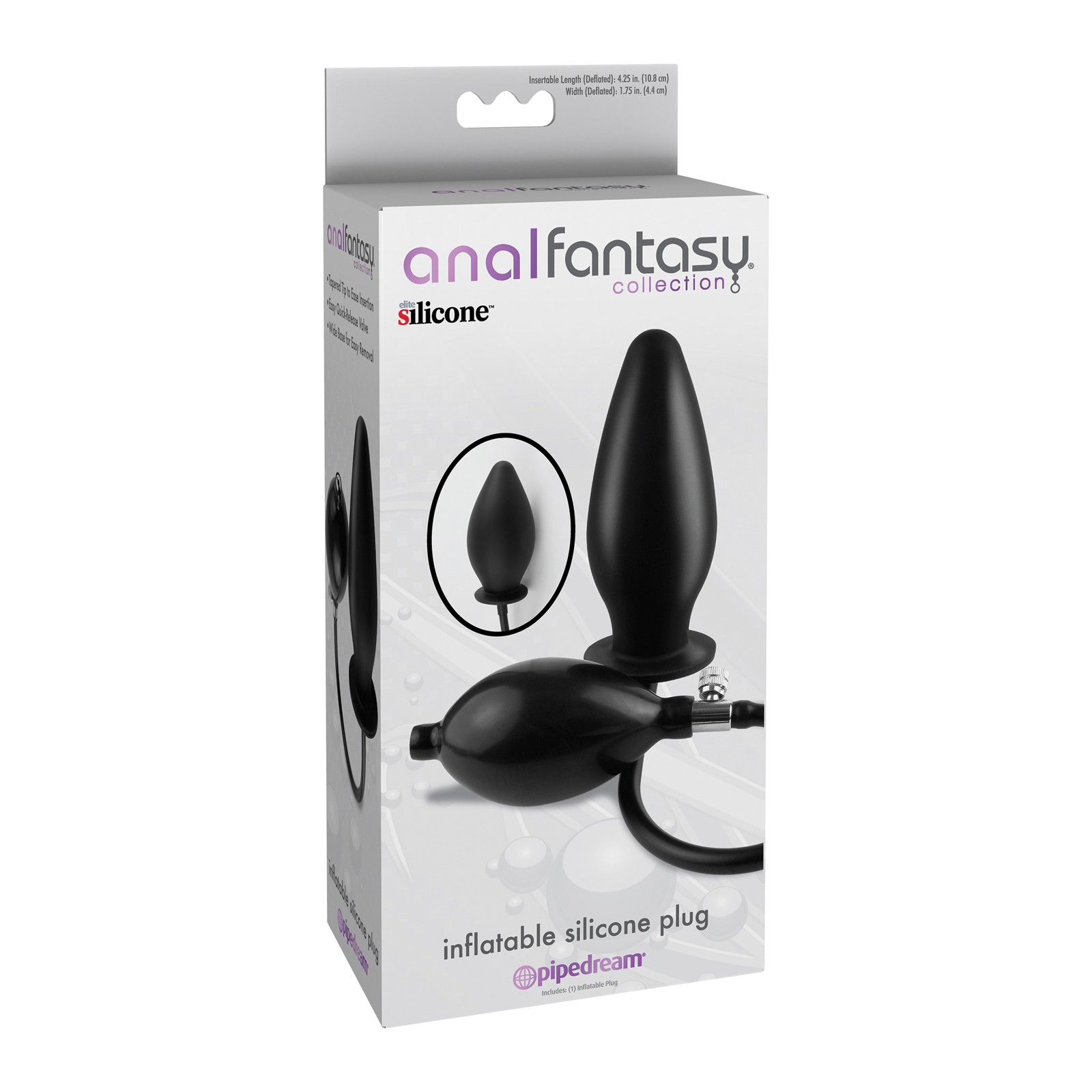 Plug Inflable de Silicona de la Colección Fantasía Anal