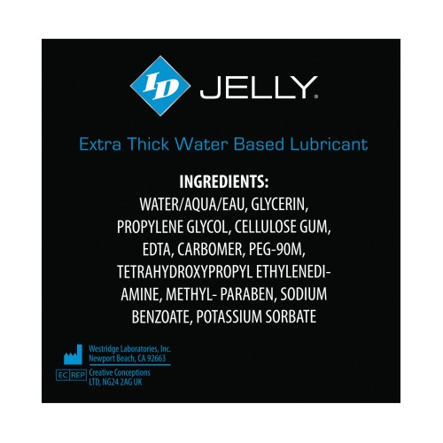 Lubricante ID Jelly - Tubo de Viaje de 2 oz