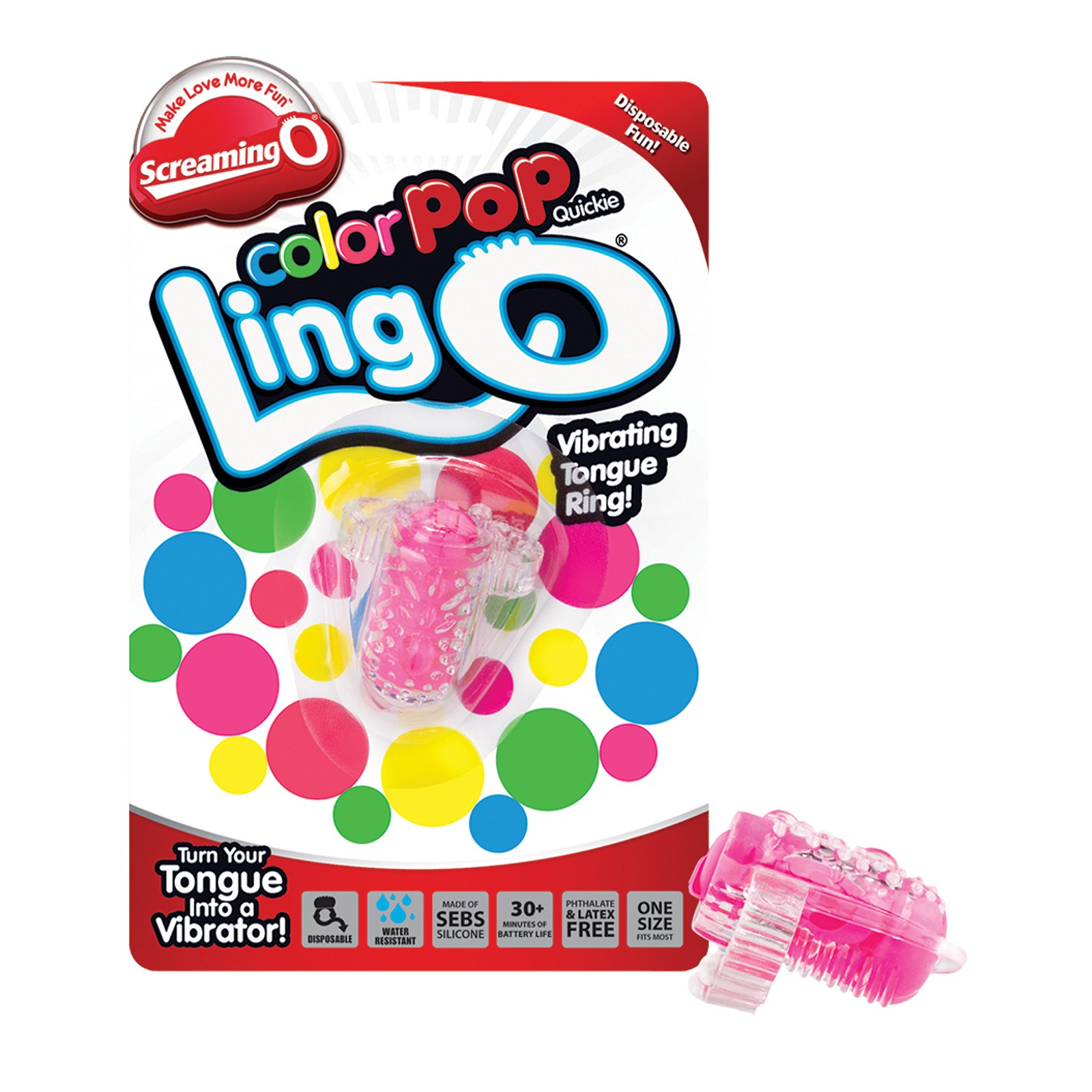 Screaming O Color Pop Quickie LingO in Pink