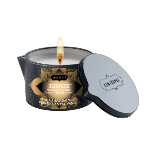 Kama Sutra Ignite Soy Massage Candle Vanilla Sandalwood