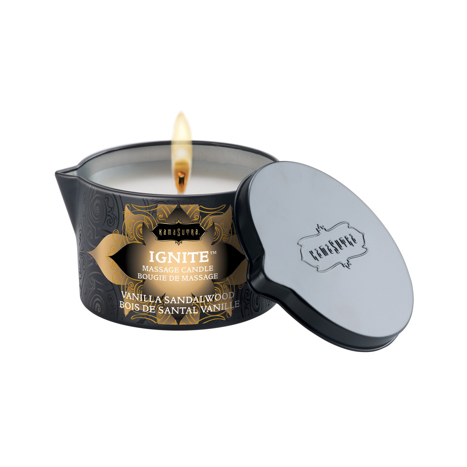 Kama Sutra Ignite Soy Massage Candle Vanilla Sandalwood