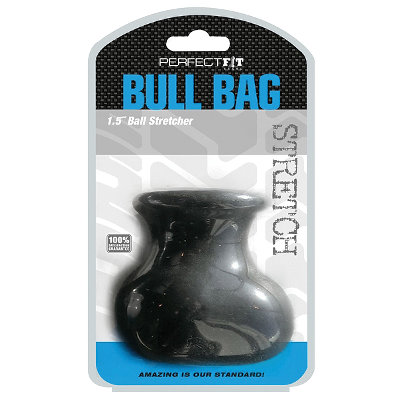 Perfect Fit Bull Bag 1.5" Ball Stretcher - Black