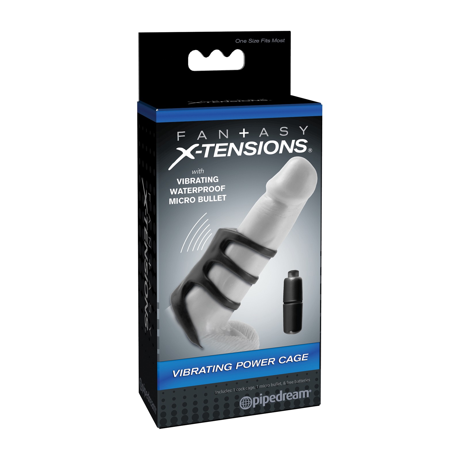 Fantasy X-tensions Vibrating Power Cage - Black