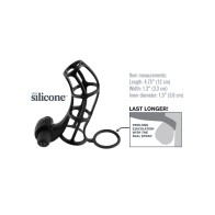 Fantasy X-tensions Deluxe Silicone Power Cage Negro - Potenciador de Erección