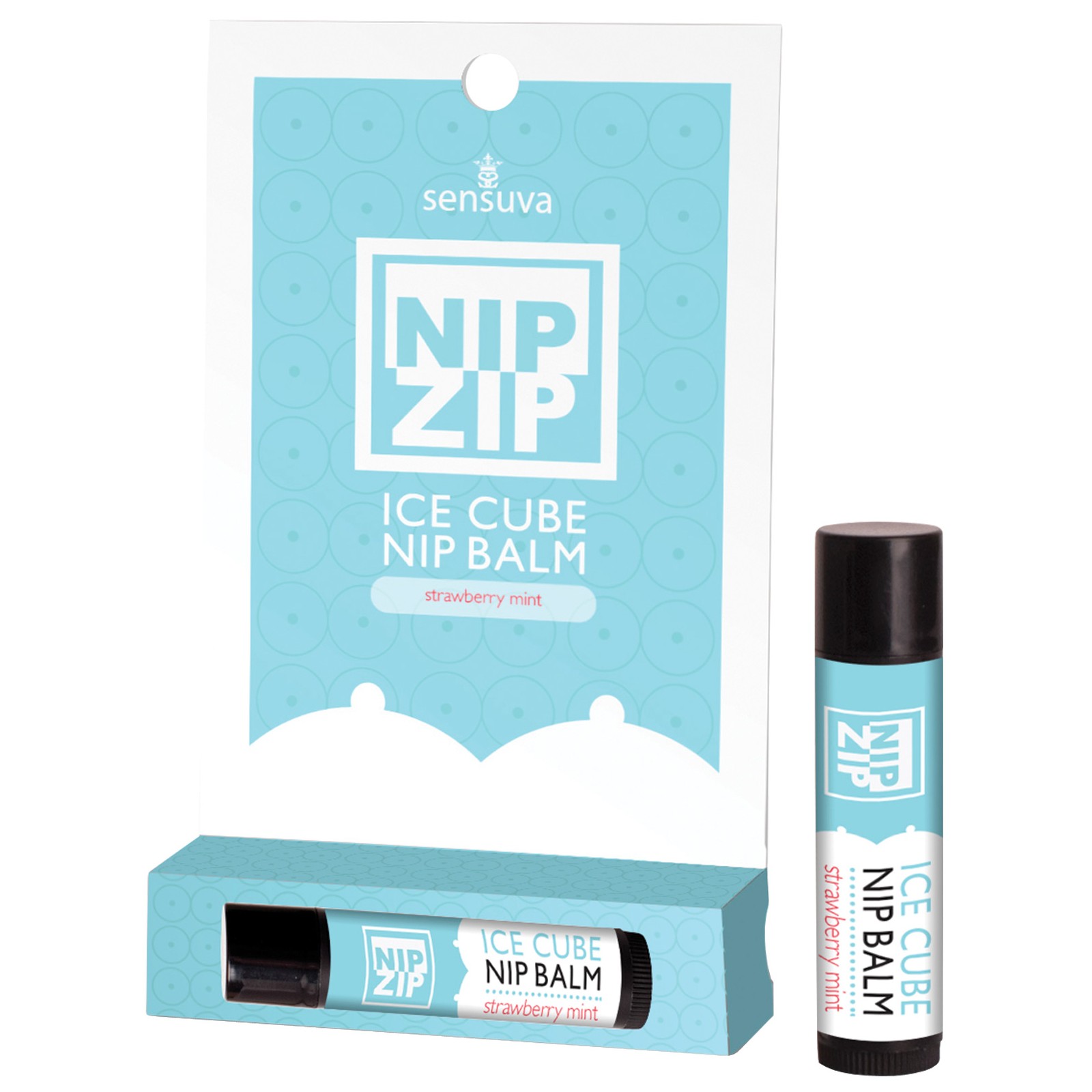 Sensuva Nip Zip Ice Cube Nipple Balm - Strawberry Mint Pleasure