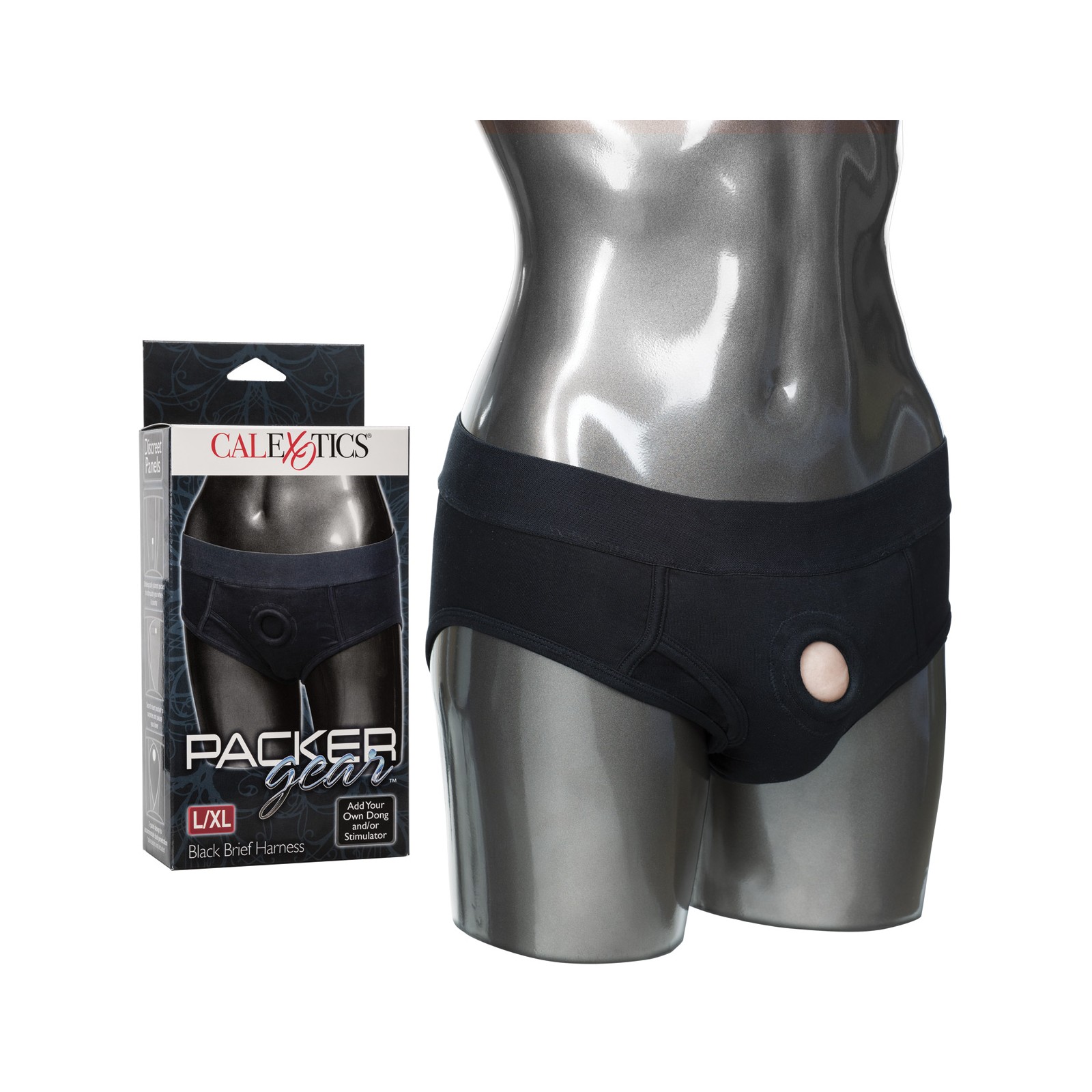 Packer Gear Black Brief Harness L/XL - Comfortable Fit