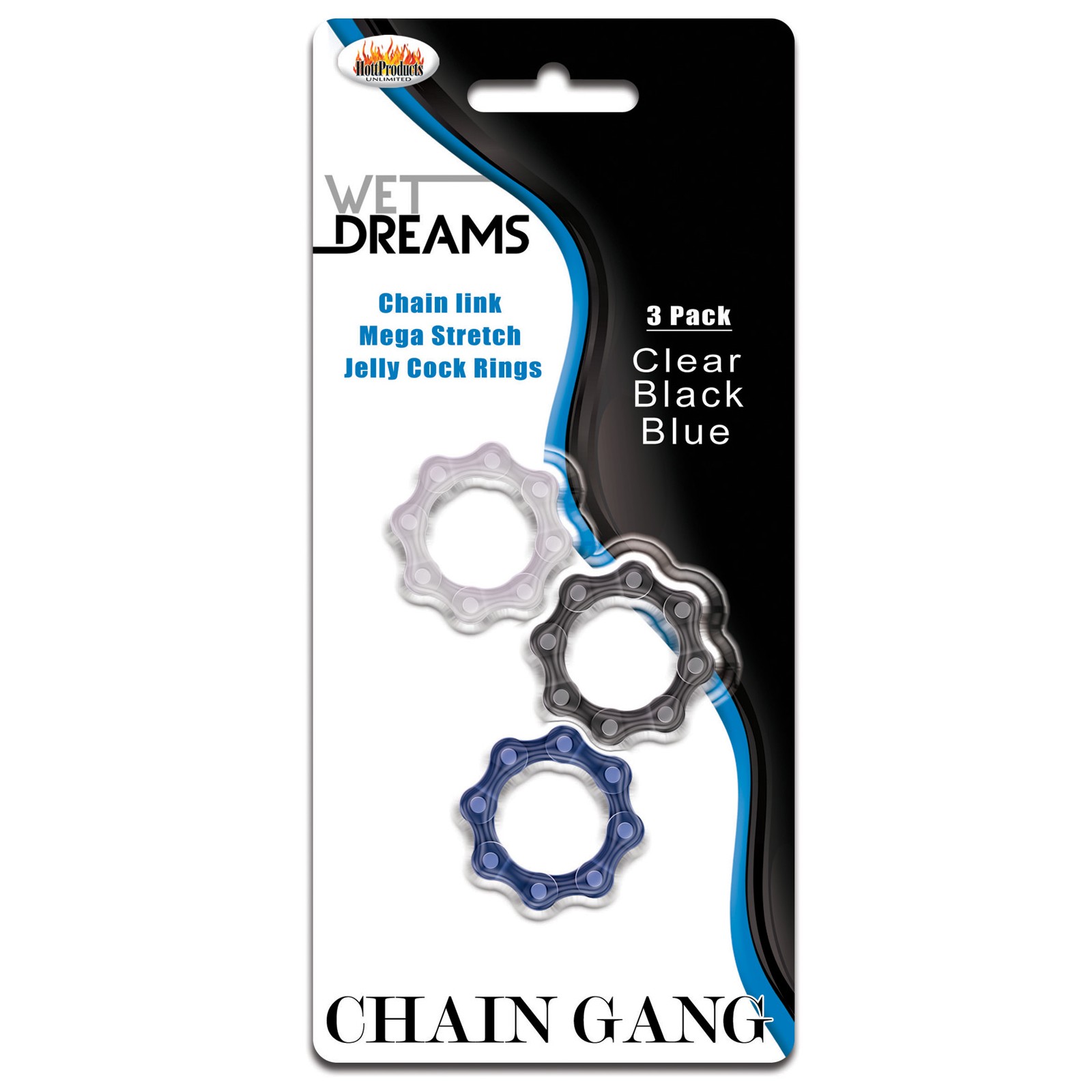 Anillos para Pene Chain Gang Wet Dreams Pack Surtido