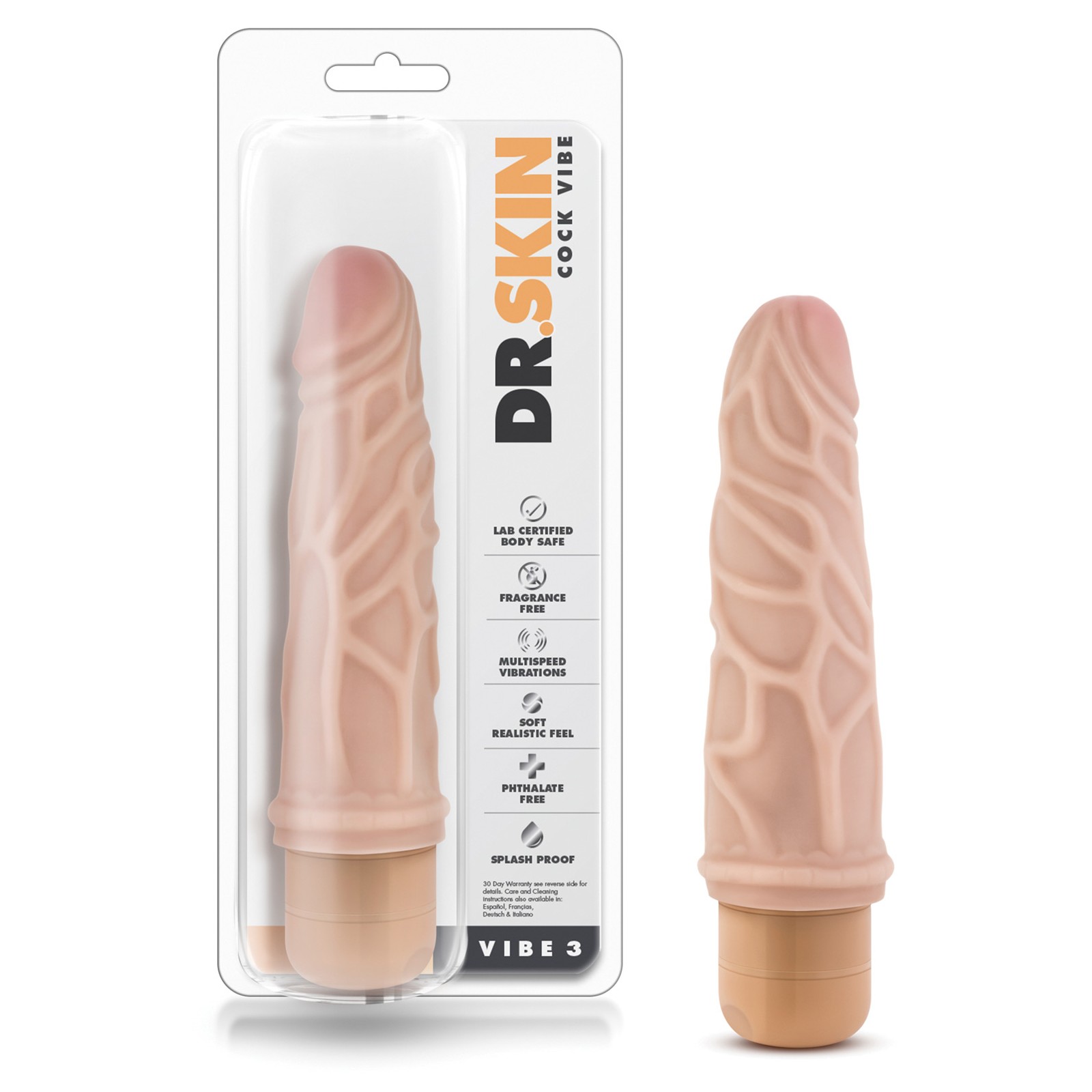 Blush Dr. Skin Vibe #3 Realistic Vibrator