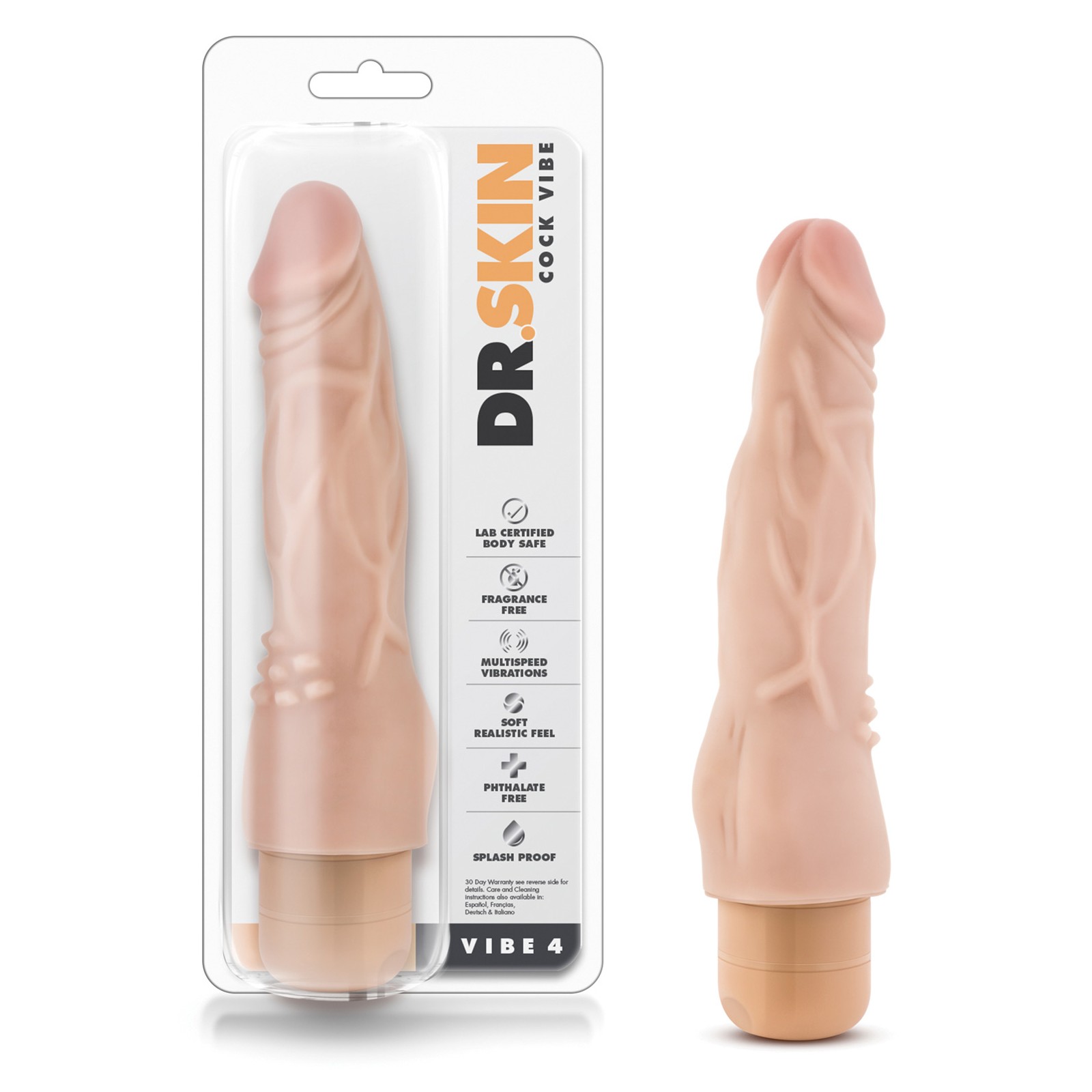 Vibrador Dr. Skin Vibe #4 - Beige