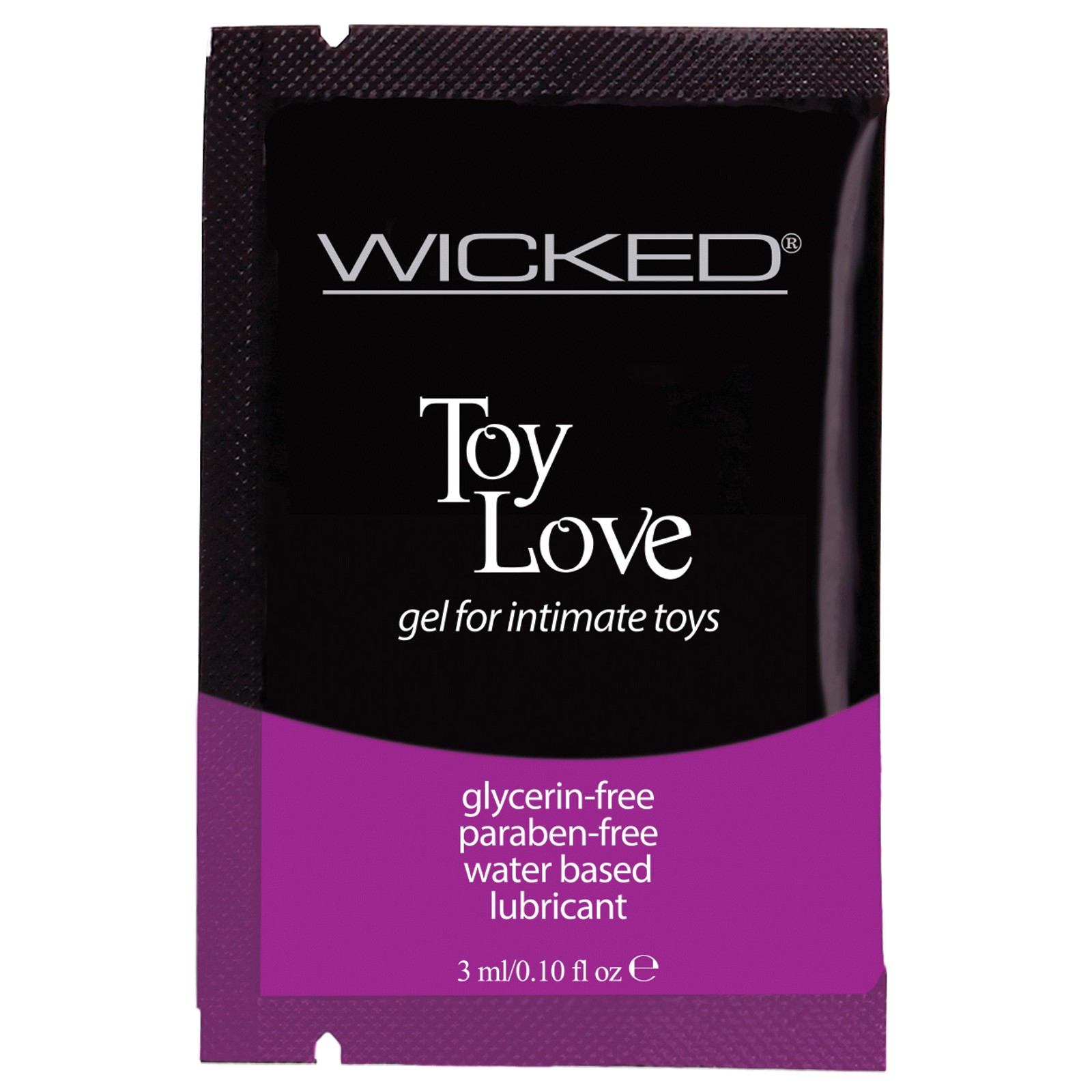 Wicked Sensual Care Toy Love Water-Based Lubricant - 0.1 oz