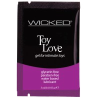 Wicked Sensual Care Toy Love Water-Based Lubricant - 0.1 oz