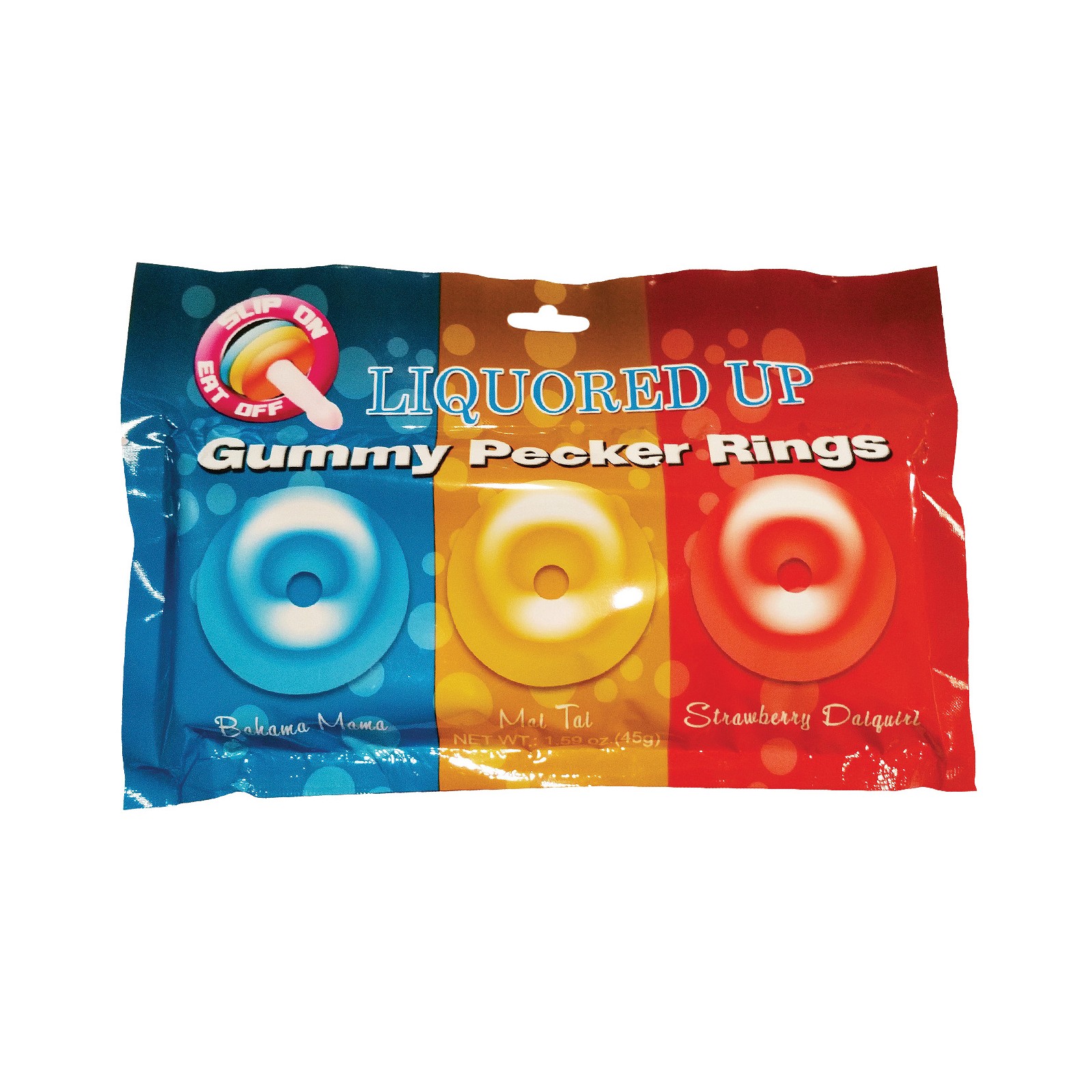 Liquored Up Pecker Gummy Rings - Pack of 3