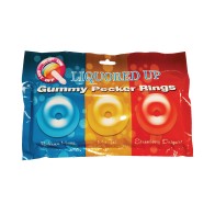 Liquored Up Pecker Gummy Rings - Pack of 3