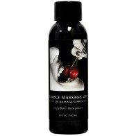 Earthly Body Edible Massage Oil 2oz Cherry Flavor