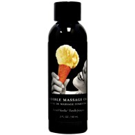 Earthly Body Edible Massage Oil - 2 oz French Vanilla