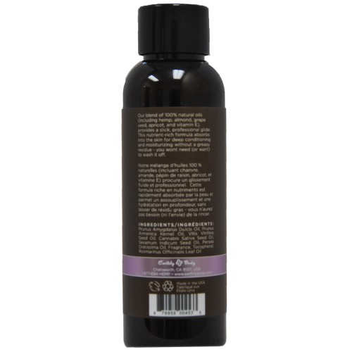 Earthly Body Massage & Body Oil 2 oz Lavender