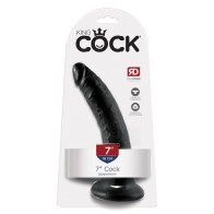 Dildo King Cock de 7" Negro