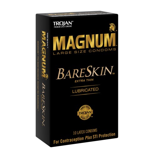 Condones Trojan Magnum Bareskin para Sensibilidad Mejorada