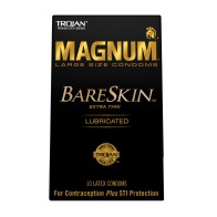 Condones Trojan Magnum Bareskin para Sensibilidad Mejorada