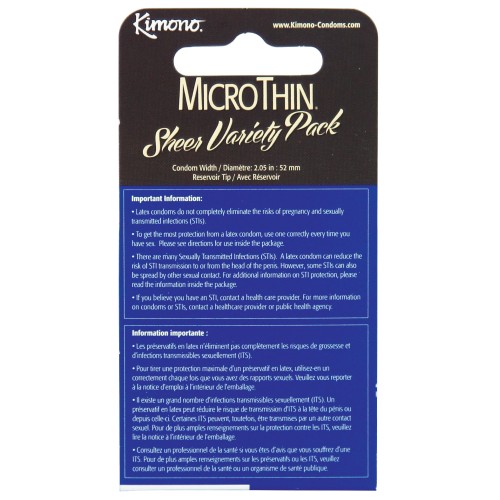 Kimono Micro Thin Variety Pack - Box of 3