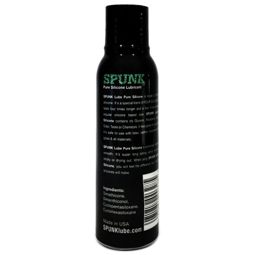 Lubricante de Silicona Pura SPUNK - Suave y Deslizante