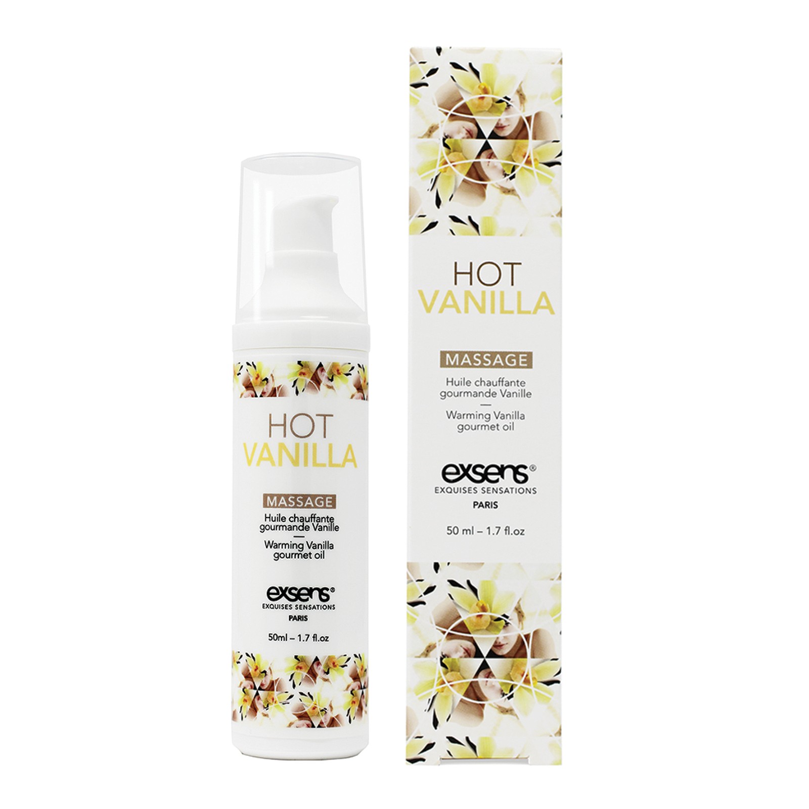 EXSENS Hot Vanilla Warming Massage Oil