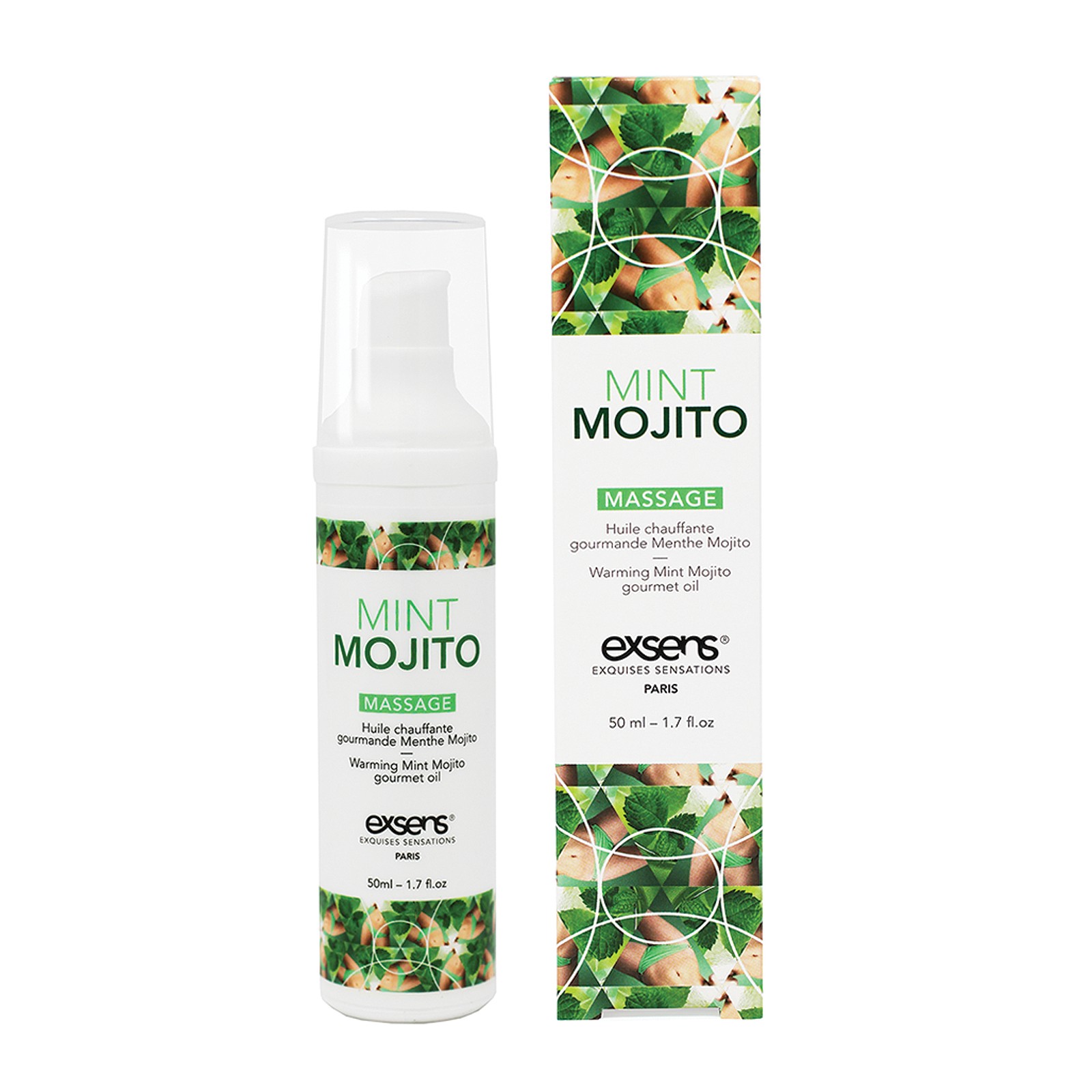 Gel de Masaje Cálido EXSENS Mojito de Menta para Placer Íntimo