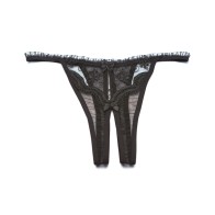 Tanga Crotchless con Bordado Escallopado para Lencería Seductora