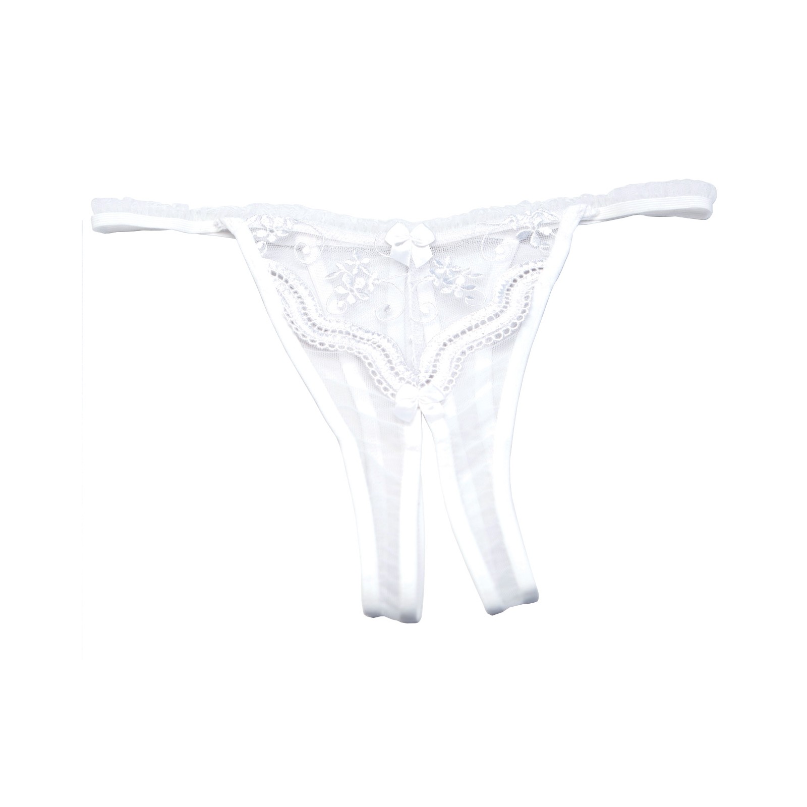 Panty Crotchless con Bordado para Romance