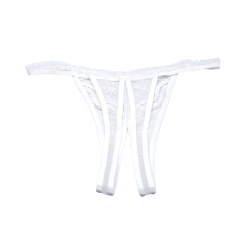 Panty Crotchless con Bordado para Romance