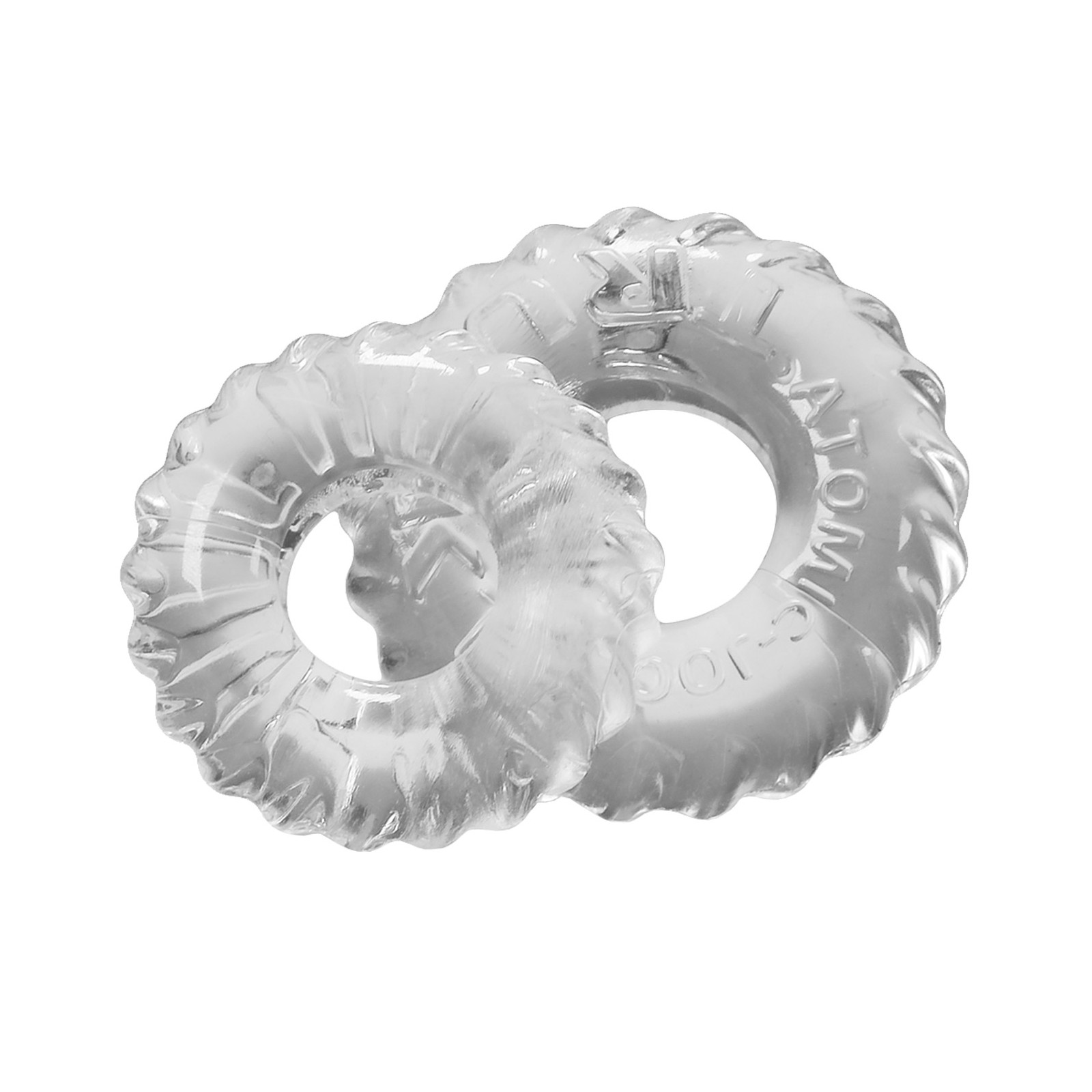 Oxballs TruckT Cock & Ball Ring - Clear - Pack of 2