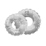 Oxballs TruckT Cock & Ball Ring - Clear - Pack of 2