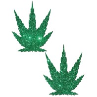 Pastease Glitter Marijuana Leaf - Fun Accessories